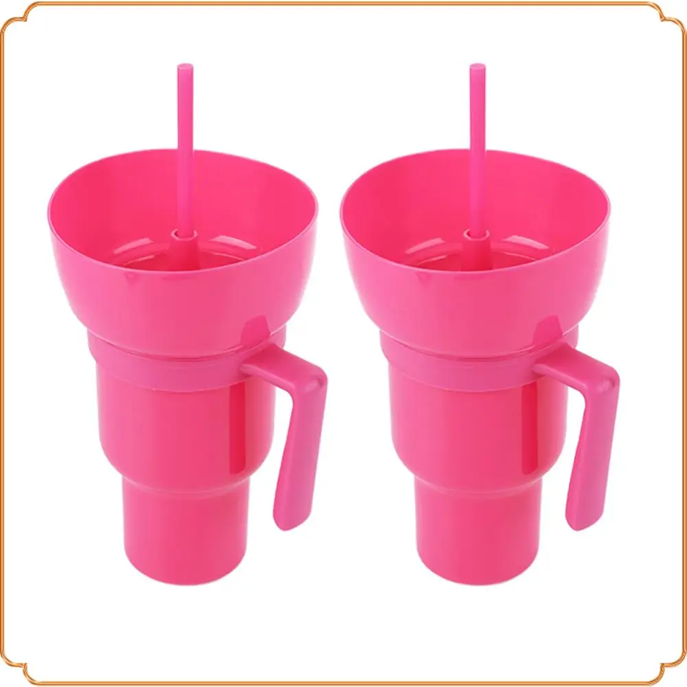 Vaso portátil de 1000ml, vaso multifunción a prueba de fugas para estadio, vaso multiusos para bebidas de palomitas de maíz para cine, hogar y viajes, 2 uds.