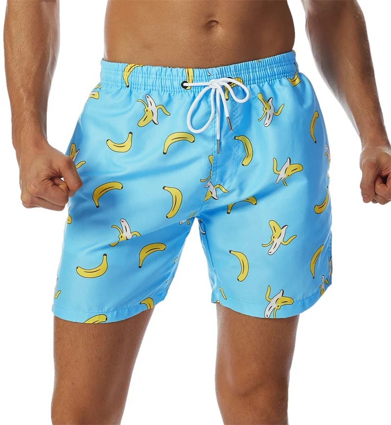 Simple Pineapple Graphic Beach Shorts Pants Men 3D Printing Surf Board Shorts Summer Hawaii Swimsuit Swim Trunks Cool Ice Shorts