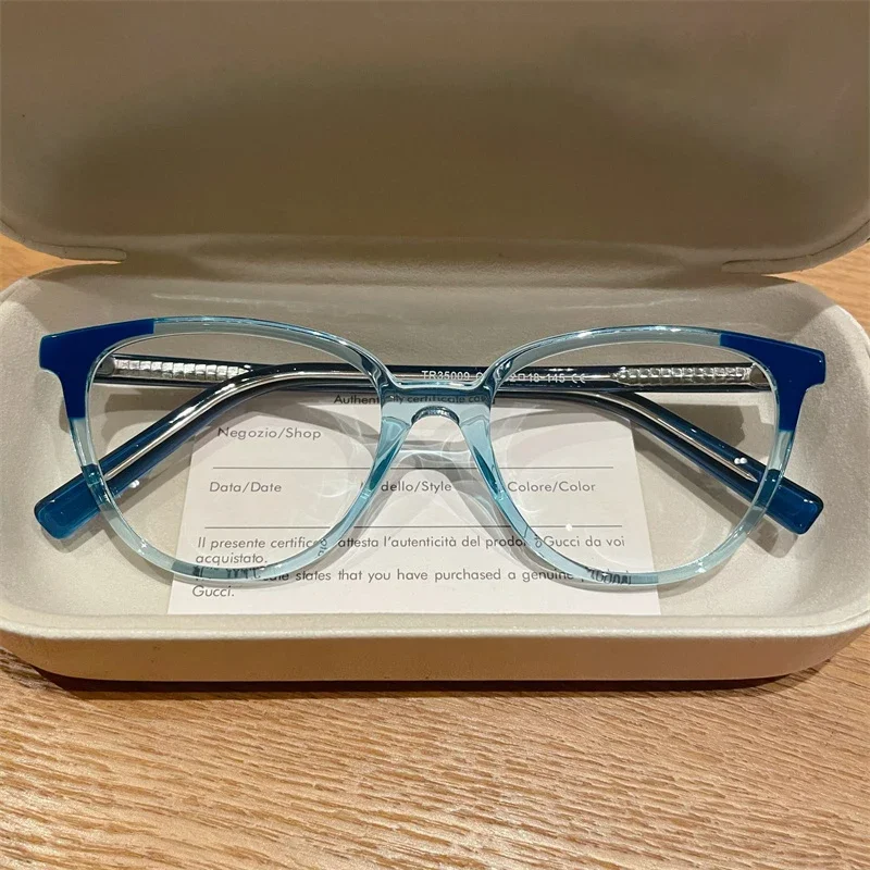 EYORA Comodi occhiali da lettura retrò Cat Eye Anti luce blu Occhiali miopia Occhiali da vista progressivi fotocromatici