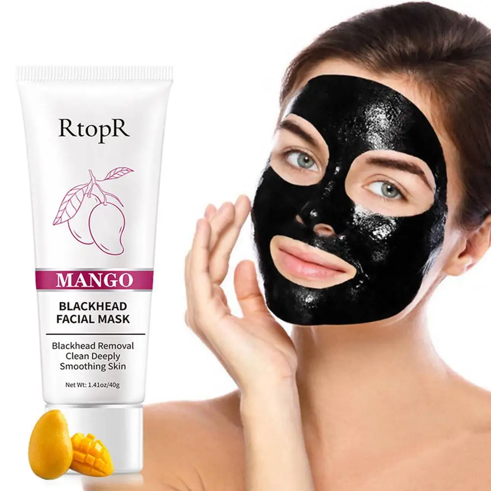 Mango Blackhead Remover Nose Pack Facial Cleansing Shrink Firming Pore AcneSkin Care Treatment Strip Mask Whitening Cream