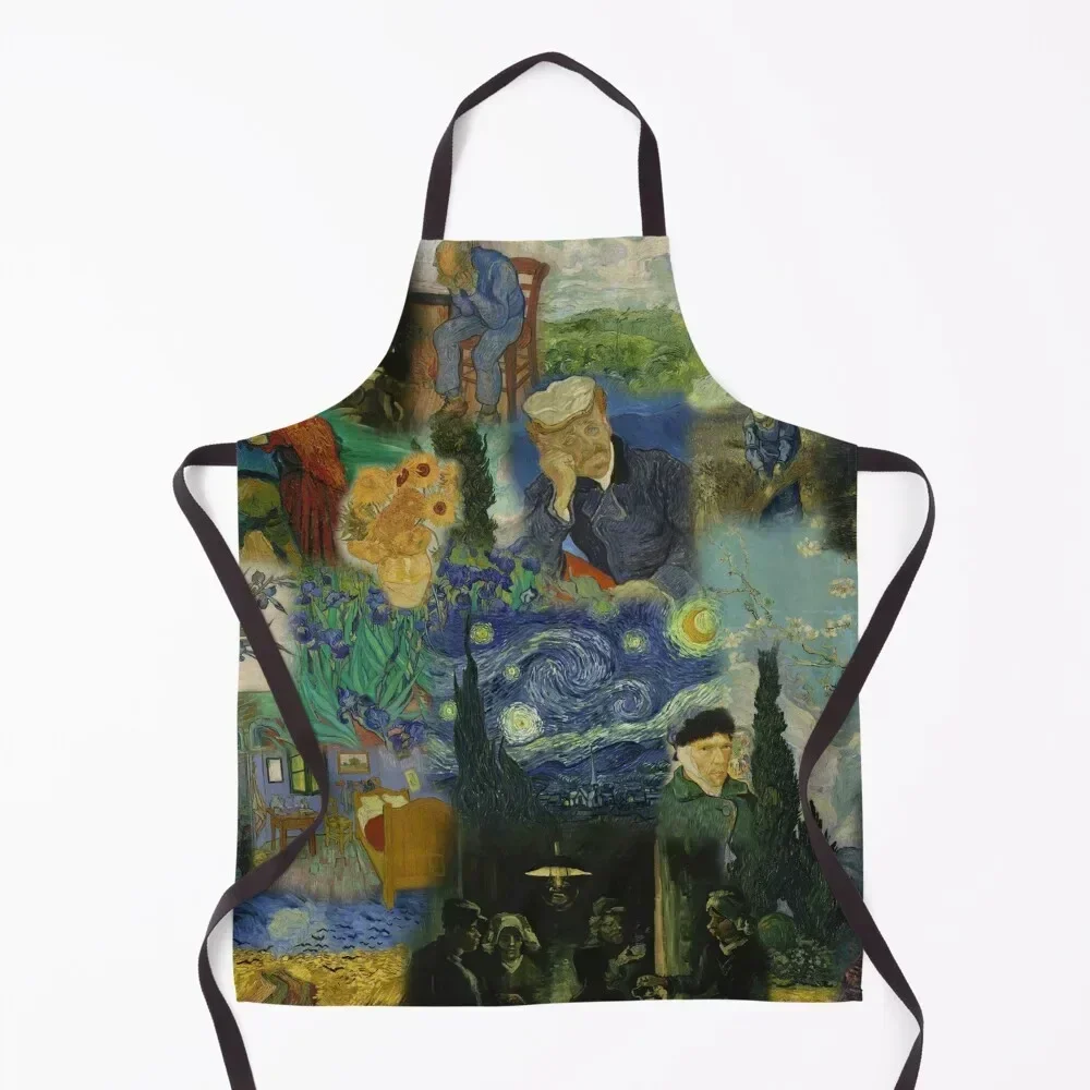 

Sunflowers Art Apron with personal logo men Hairdressing Hairdresser Accessories kitchen gadgets Apron