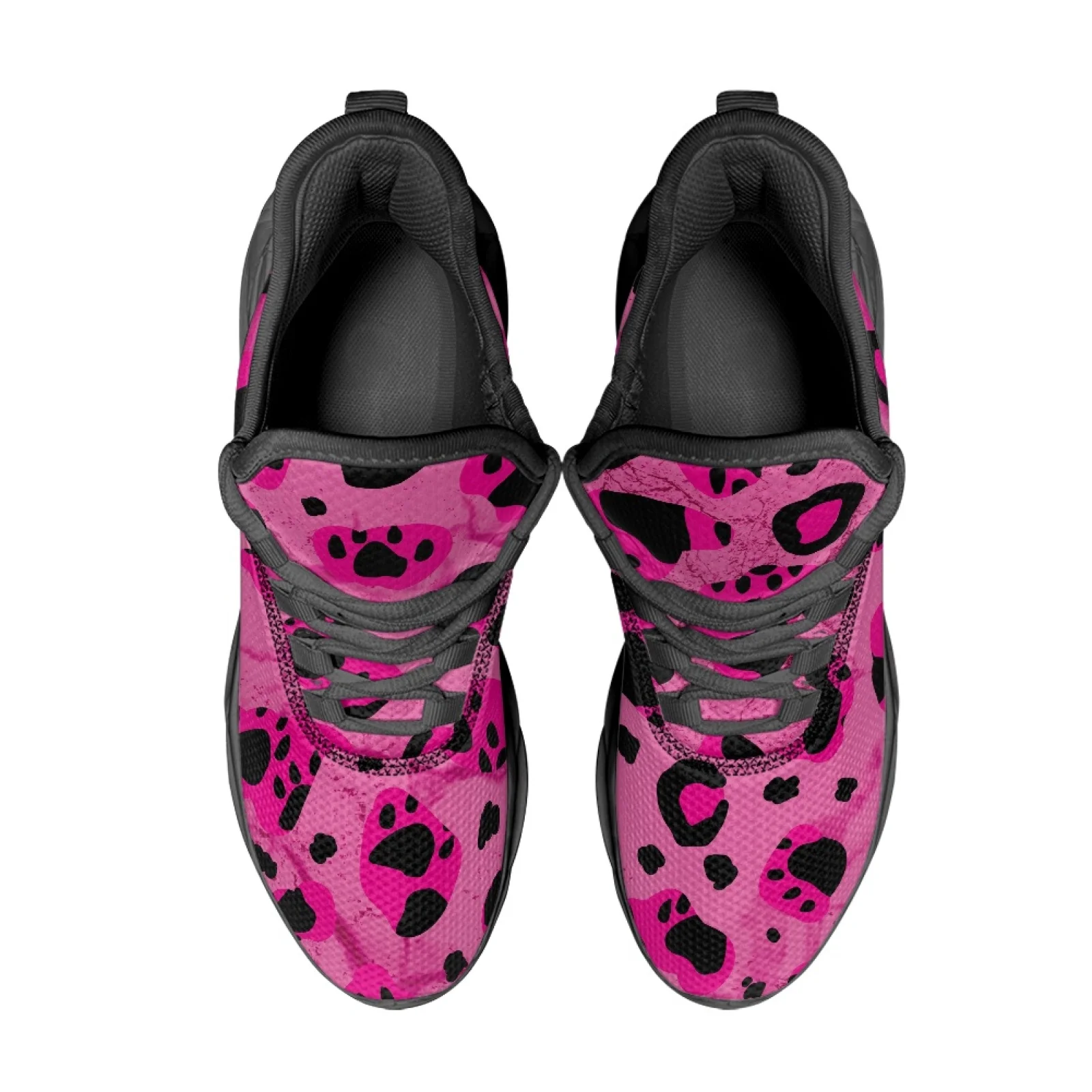 PENSTROLL PENSTROLL Paw Print Leopard Blade Shoes Mesh & EVA Jogging Trainers Breathable for Unisex 2026 New All Season