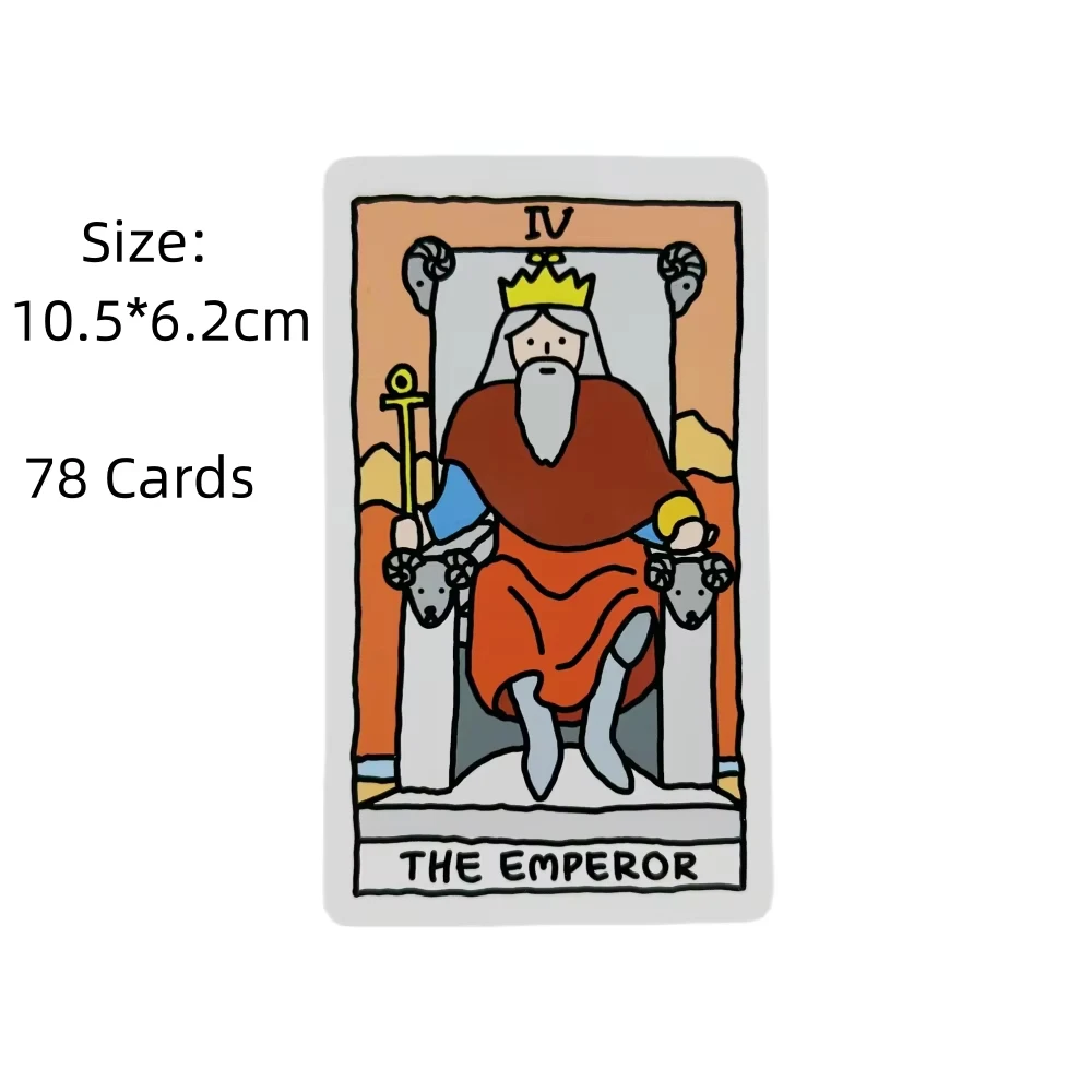 10.3*6cm Lucky Tarot Cards: A 78-card Cute Deck for Beginners Kawaii Tarot Cards