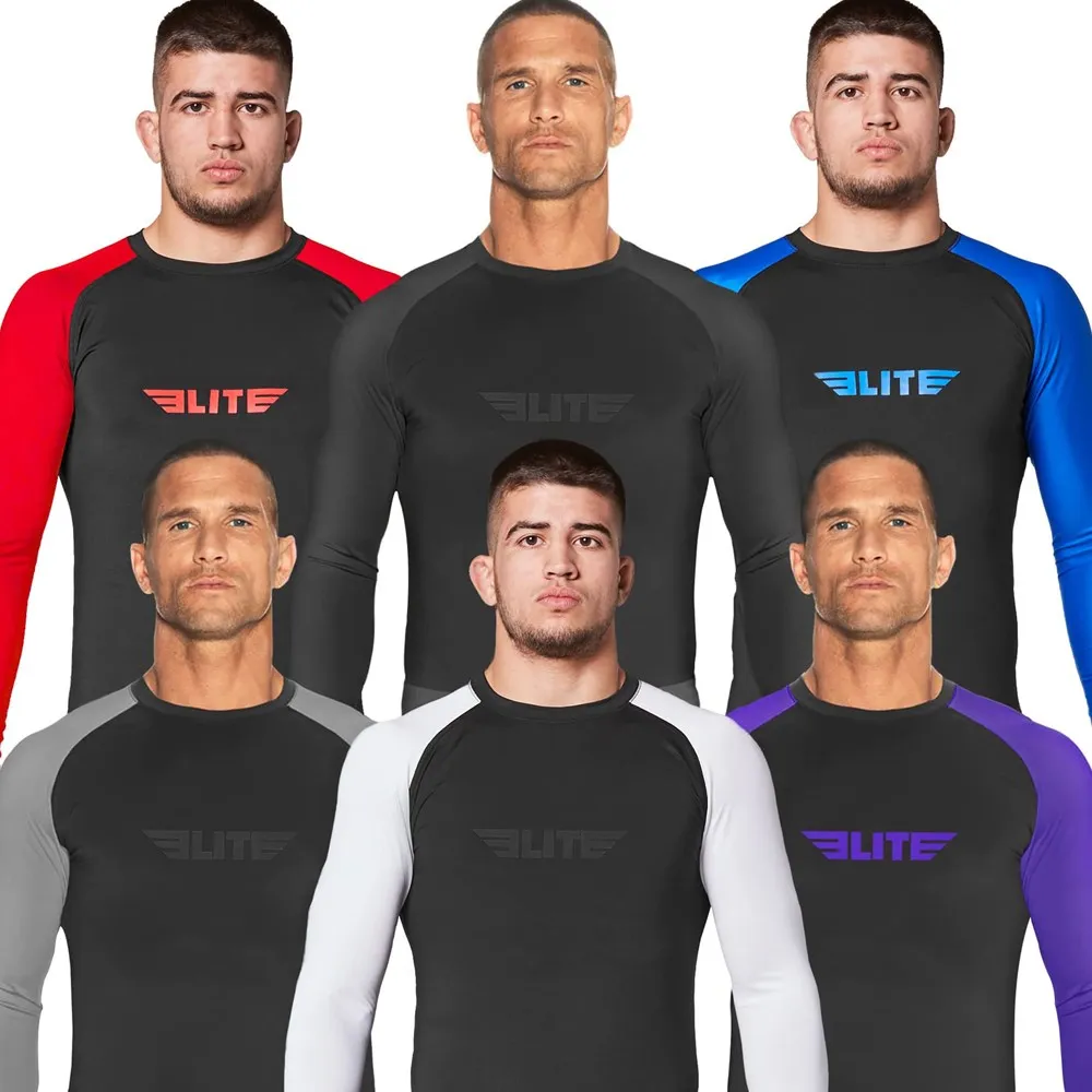 MMA Rashguard Jiu Jitsu Long Sleeve T Shirts Men Shirts Breathable  Boxeo Fighting MMA Clothing Gym Boxing Jersey Bjj Rash Guard