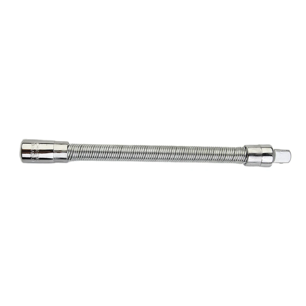 Flexible Extension Rod Adapter Set Compatible with 1/4 3/8 1/2 Inch Drive Ratchet Wrenches for Hard to Reach Fasteners