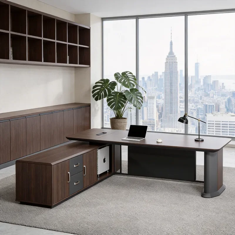 for Boss Desk Office Furniture Simple Modern Large Class Desk Manager Supervisor President Desk Office Single Computer