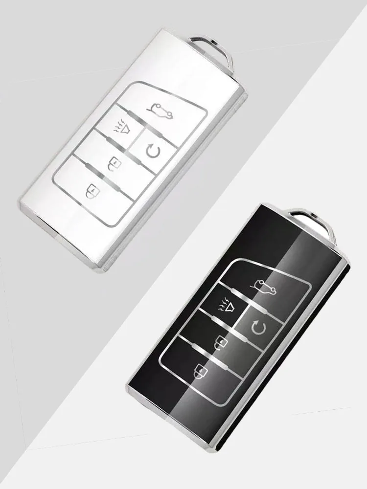 

TPU Car Key Case Cover for GAC Trumpchi GS5 2020 2021 2023 GS8 2017 2018 2019 Smart Remote Fobs Protector Case Auto Accessories