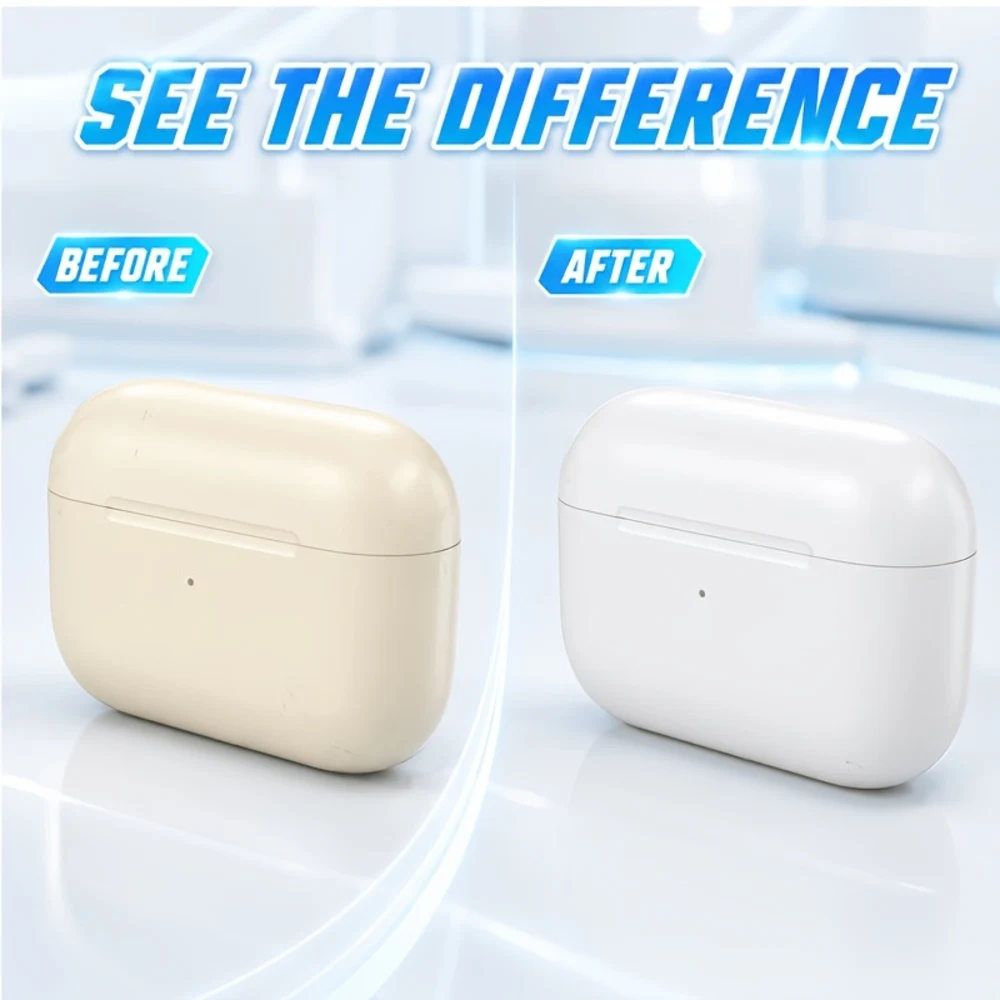 60ml Earphone Charging Case Yellowing Remover, Plastic Refresh Spray for Wireless Earbud Cases, Charging Box Shells & Small Elec
