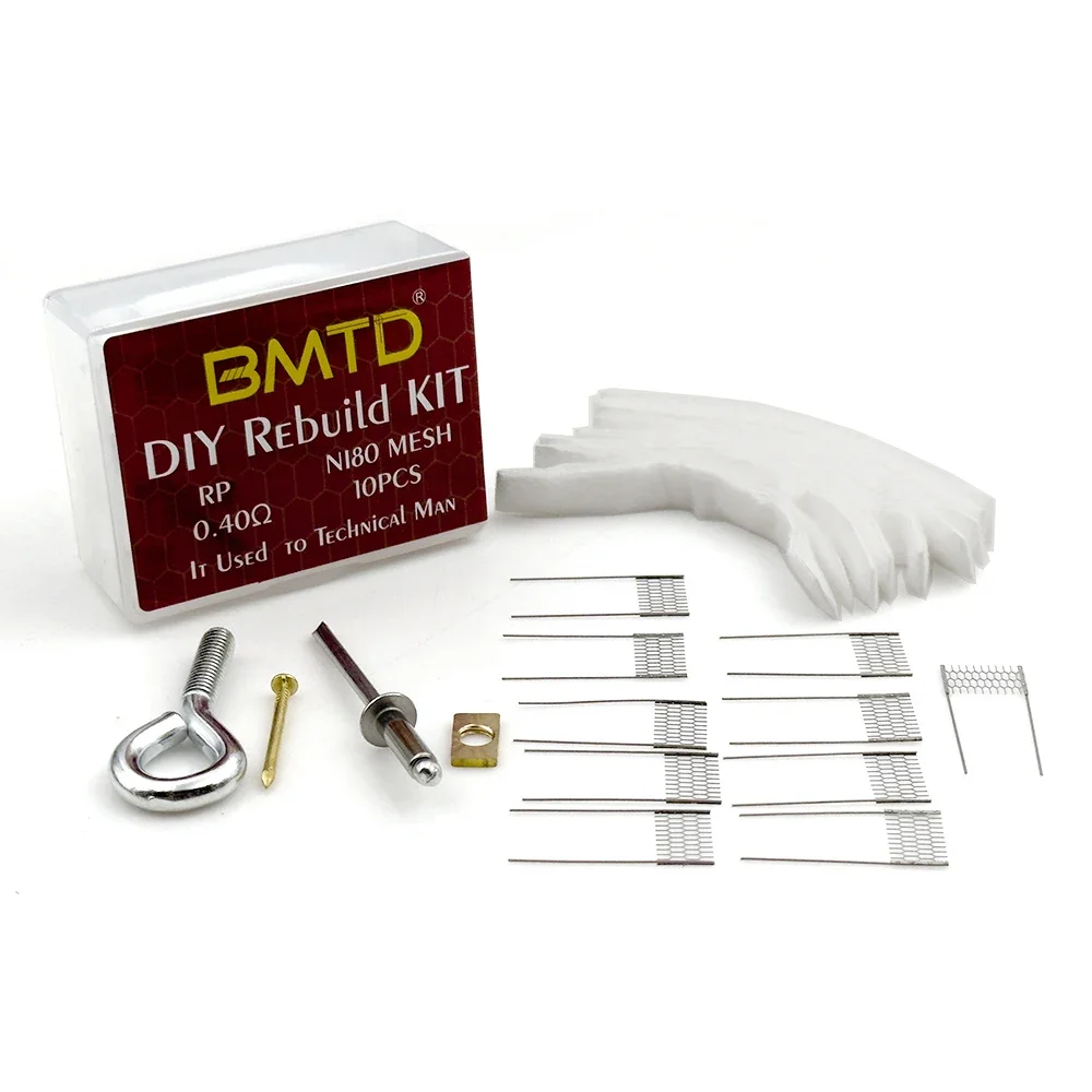 Kit de bobina de reconstrucción RPM40, malla Ni80 para RPM 40, 0,4 ohm, RPM80 NORD 4, Kit reconstruible DIY