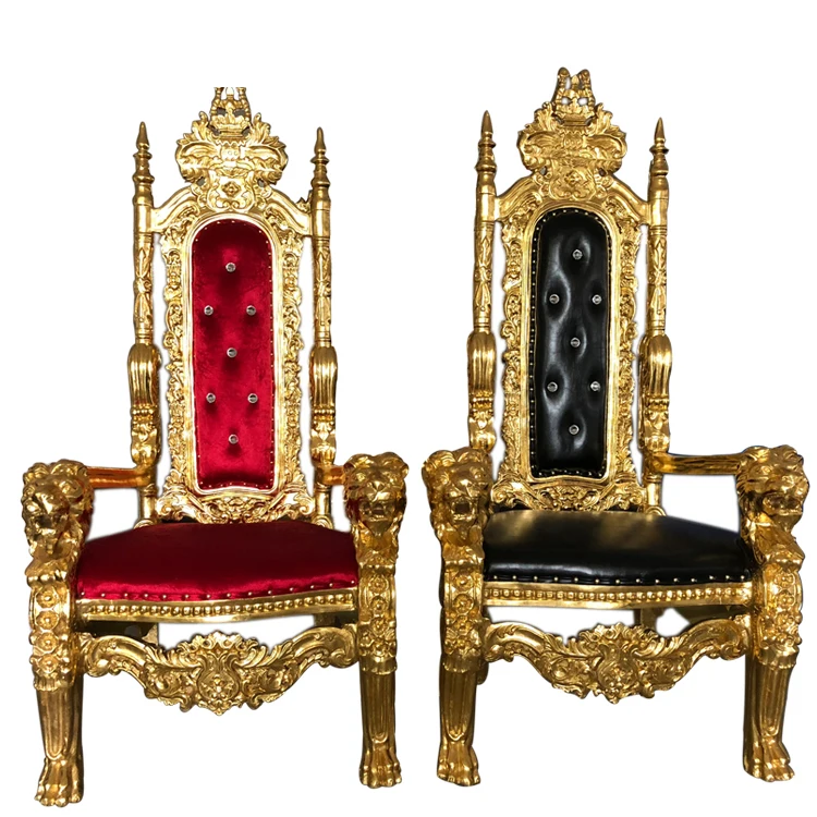 

Banquet Party Hotel Luxury Cheap Royal King Throne Chair for Wedding