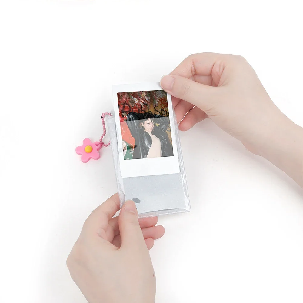 5pcs/set 3-inch Film Clear Photo Storage Box Instant Camera Photo Case for Fujifilm Instax Mini 12/11/9/8/7 with Strap view 6