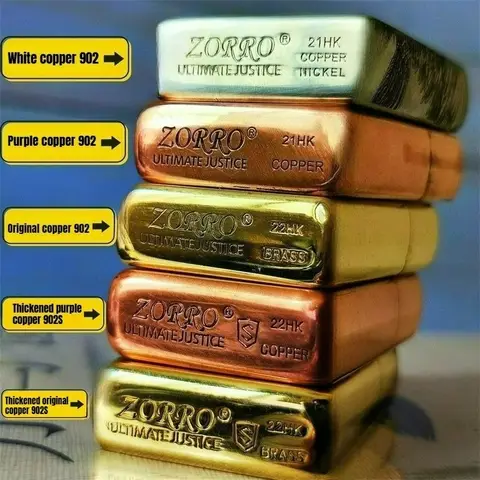 Encendedor de Queroseno Clásico ZORRO 902 902S, Grueso, con Patrón Grabado, Accesorios para Fumar, Gadgets para Hombre