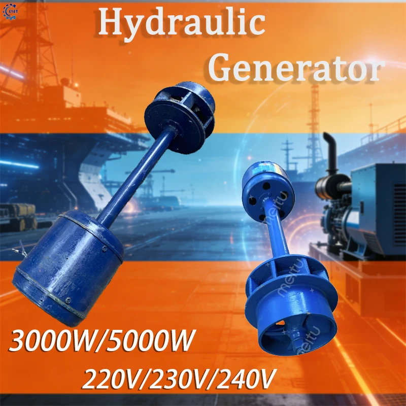 5KW 10KW Water Turbine Generator Single Phase 220V Axial-flow Generator Set Alternative Power Energy Generator Lighting Charging