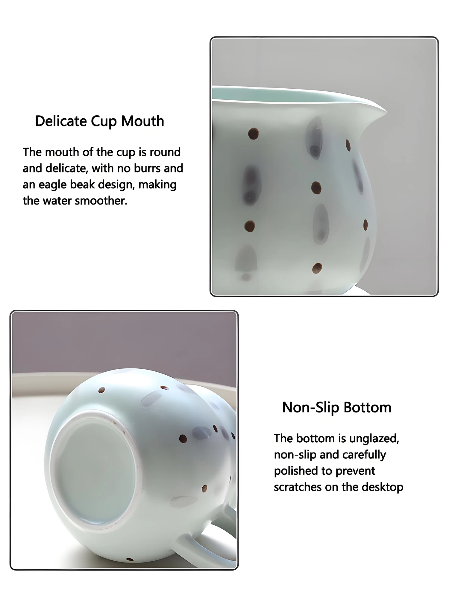 Ceramic Small Pour Over Coffee Maker,13.5oz/400ml Single Cup Simply Good Coffee Brewer,V60 Drip Coffee Maker Set for Home Café - view 4