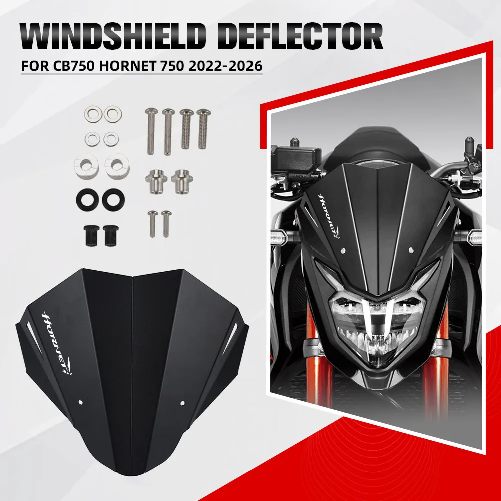 

For Honda CB750 HORNET 750 2022 2023 2024 2025 2026 Front Windscreen Windshield Screen Wind Shield Deflector Protector CB 750