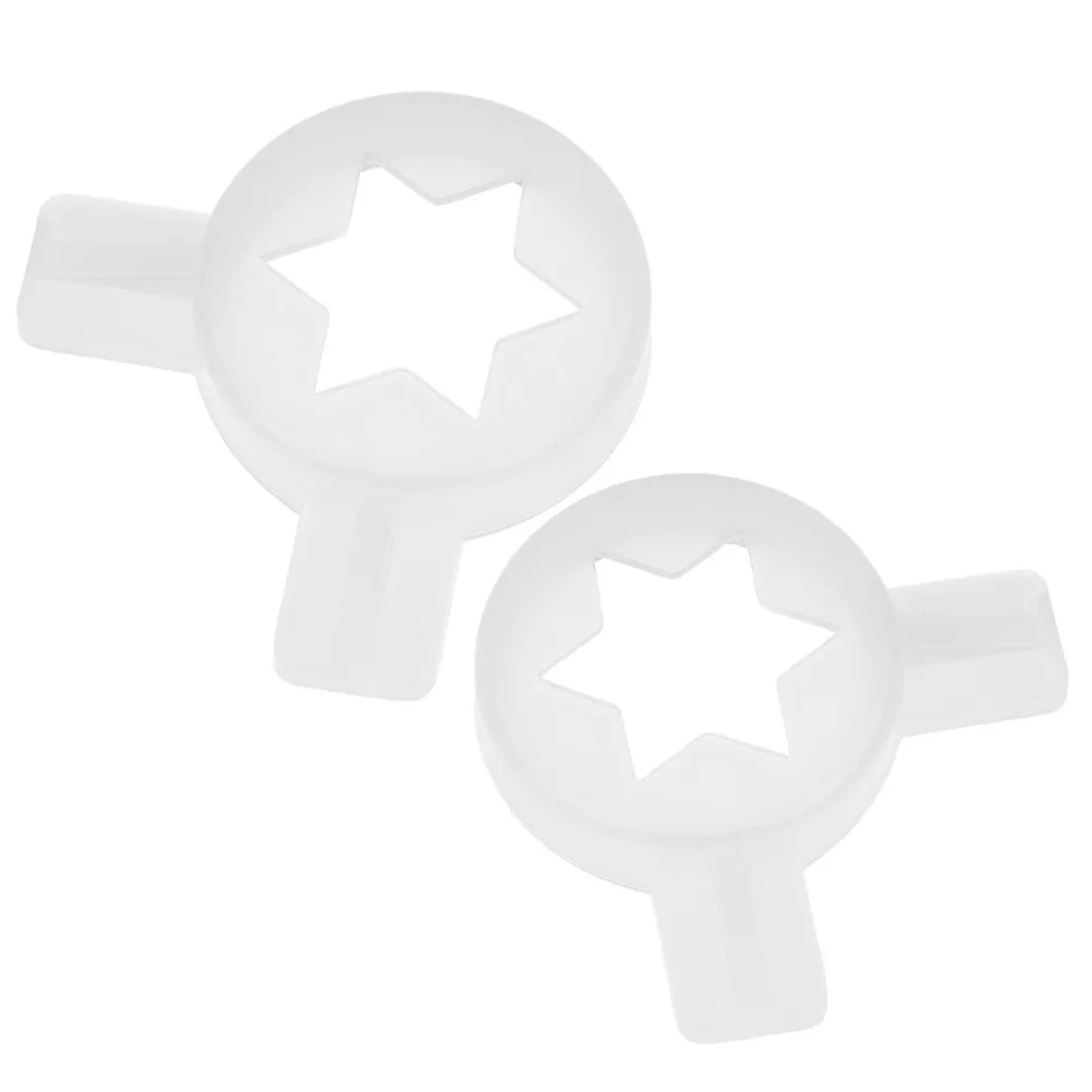2Pcs Ice Cream Maker Nozzle Accessories Precision Design Easy Clean Dishwasher Safe for Ice Cream Cone Fittings Sundae Modeling