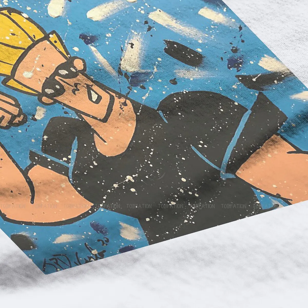 Johnny Bravo  O Neck TShirt Johnny Bravo Bravo Cartoon Fabric Classic T Shirt Girl Individuality Big Sale