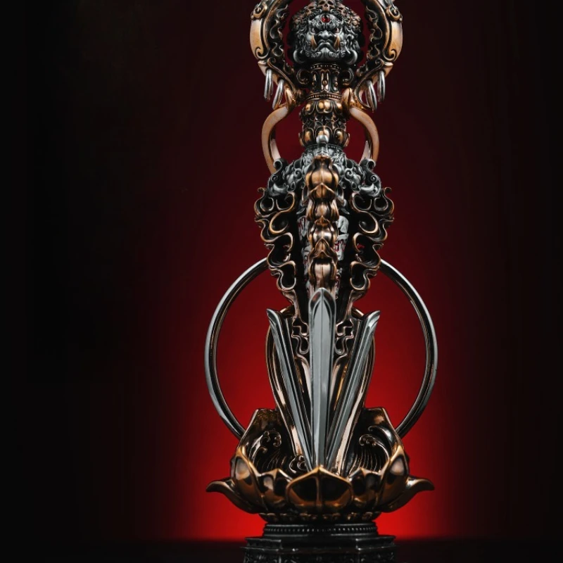 

Original text game hand handle piece vajra pestle ornament hand-held karma pestle decompression desktop decoration