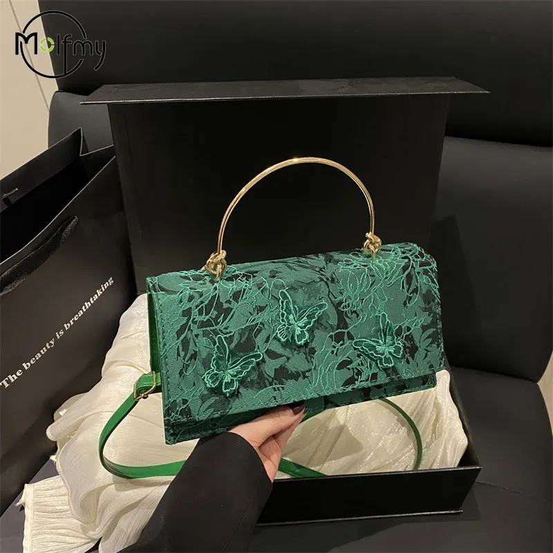 

Women's Luxury Handbag Brand Crossbody Bags Female Shoulder Messenger Hand Bags Butterfly Embroidery Casual Purses and Handbags