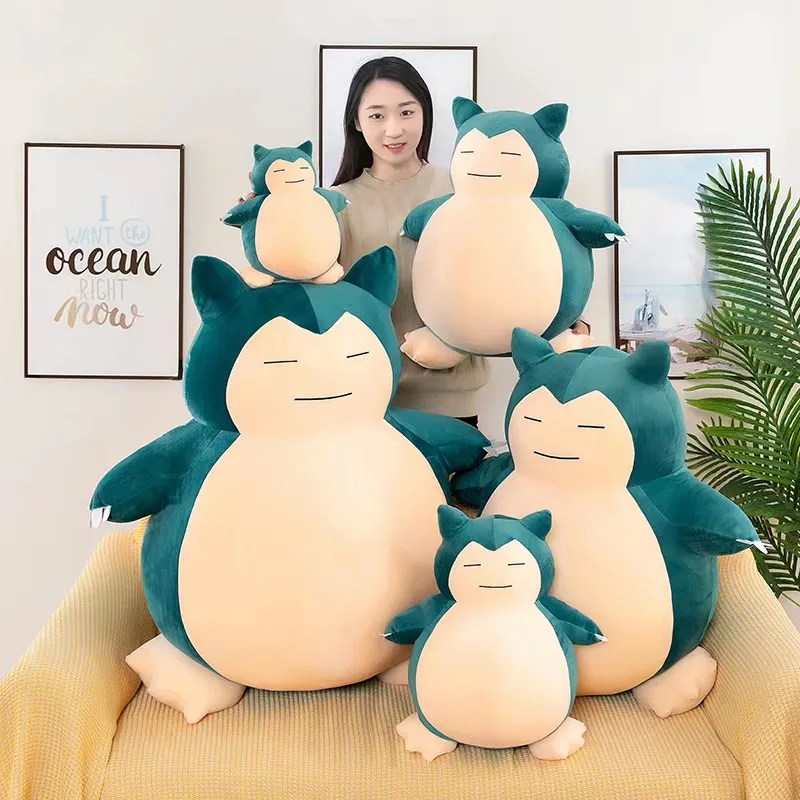 Pokemon Plush 30-60Cm Big Size Cartoon Anime Figure Pikachu Snorlax Plush Stuffed Pocket Monsters Pet Model For Children Gifts