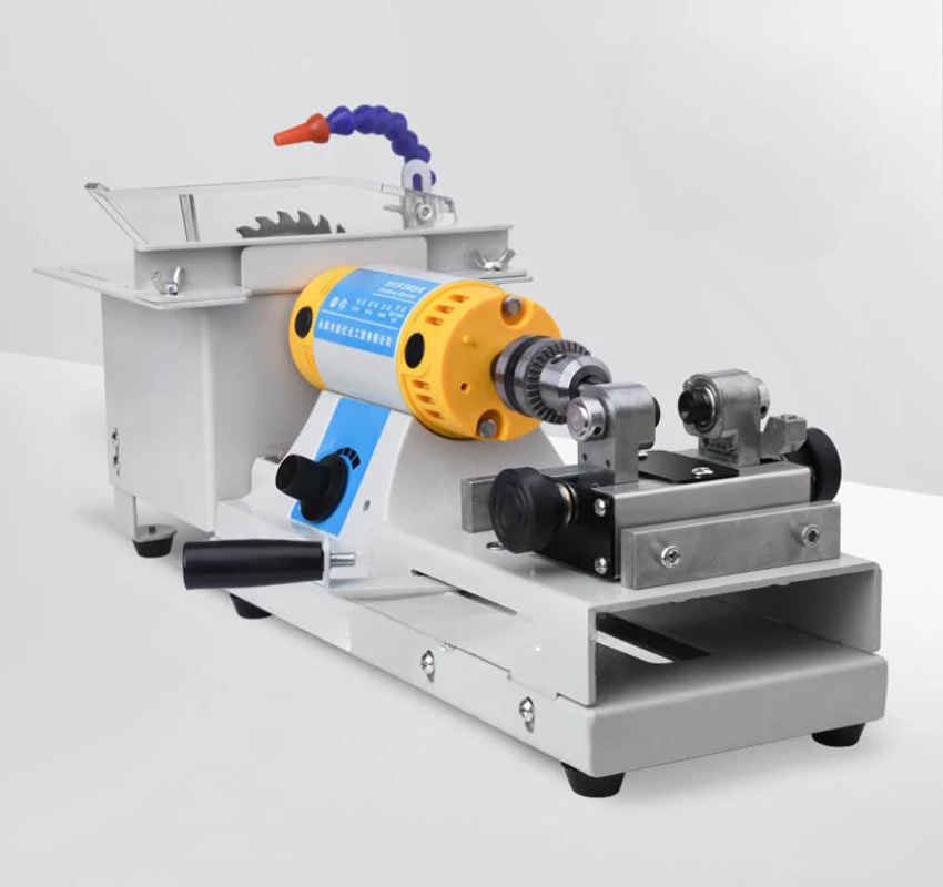 Multifunctional Bench Grinder Jade Cutting / Drilling / Grinding / Engraving / Bead Polishing / Wax Table for 110/220V 750W