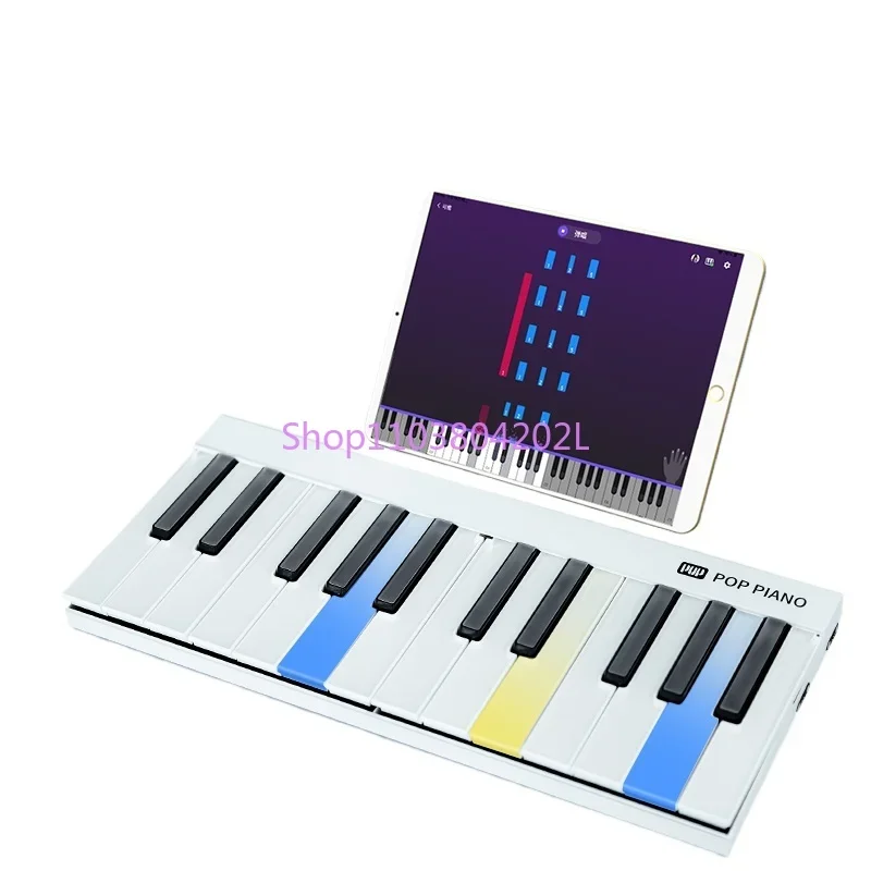 Portable Rainbow Electronic Piano Keyboard Splicing Folding Hand Roll Simple Dormitory Practice Piano Self-Learning Artifact