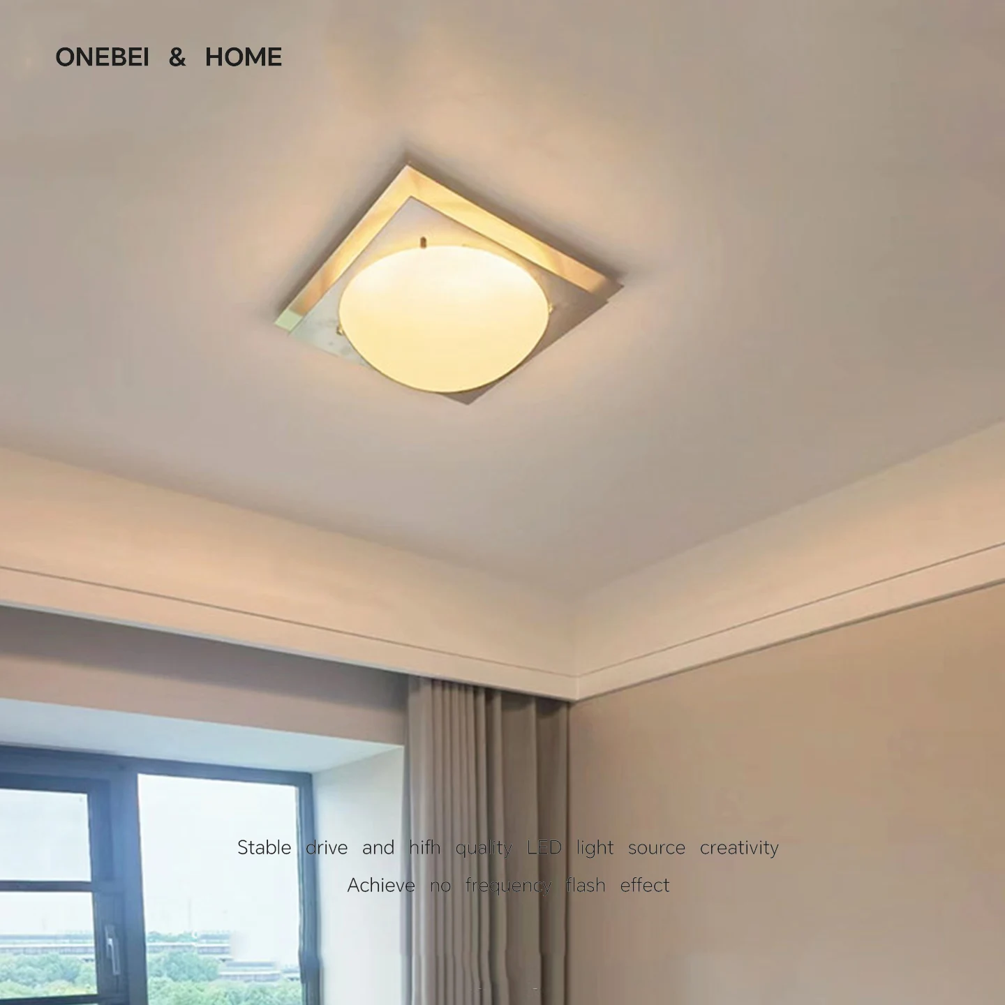 Bauhaus Style Ceiling Light Glass Lamp Suitable For Bedroom Study Living Room Dining Room Children's