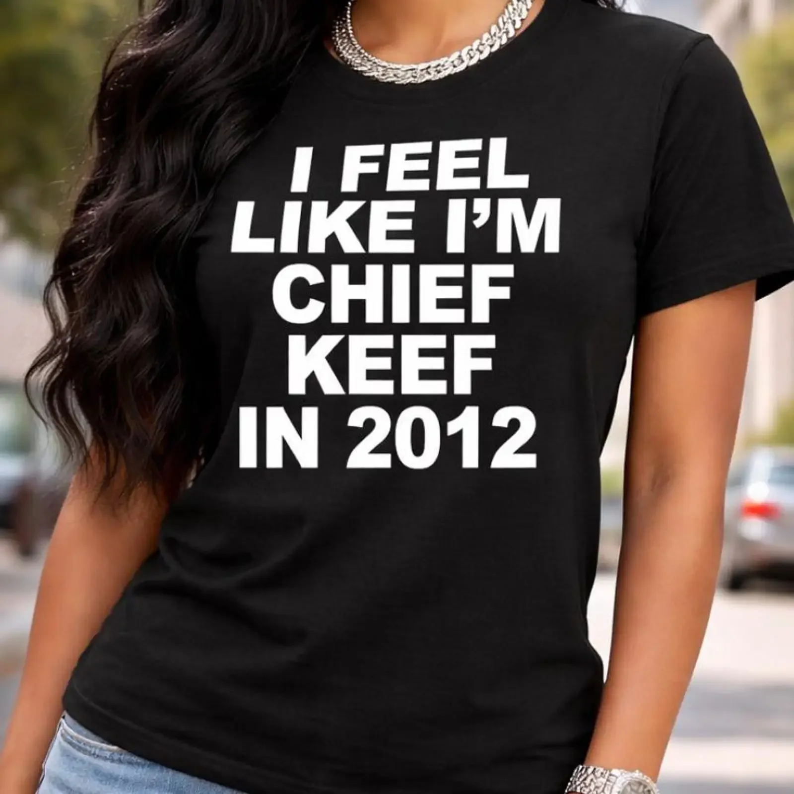 Chief Keef 2012 T Shirt Hip Hop Rap Streetwear vintage Washed Comfortable Soft designer clothes Unisex Slightly