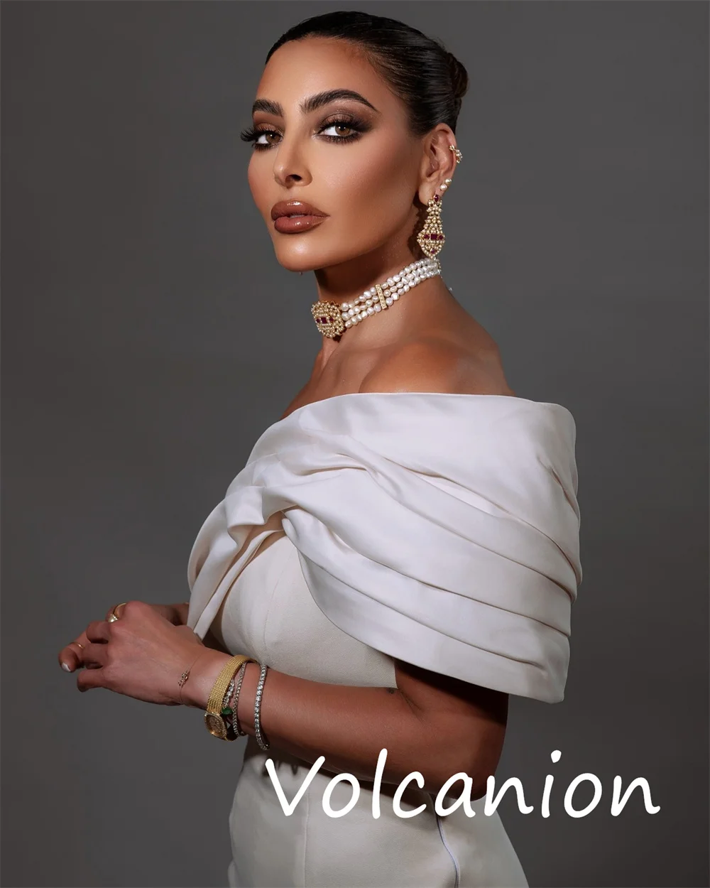 Robes longues en Jersey plissé, ligne a, asymétrique épaule dénudée, sur mesure, pour occasions classiques et simples, tailles disponibles