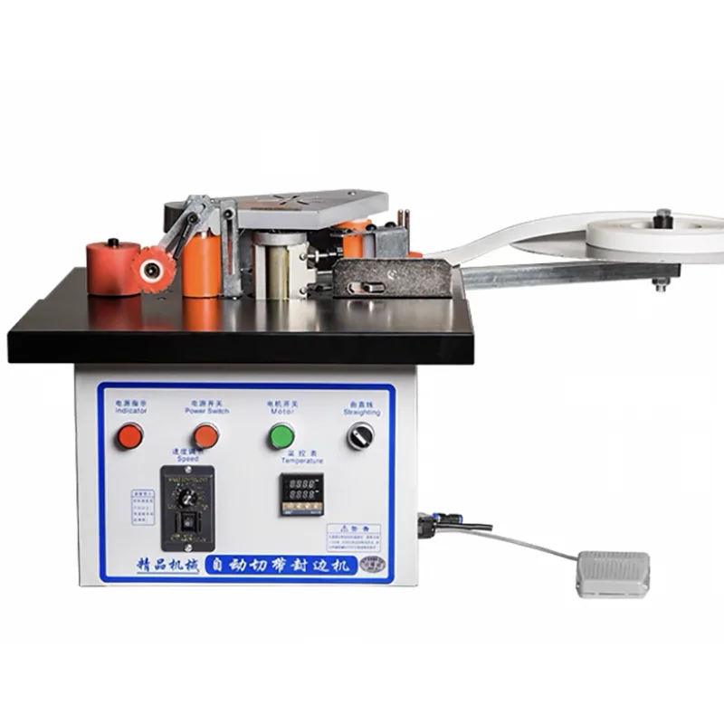 

220V Automatic Strip Break Edge Banding Machine Wood Pvc Cut Woodworking Edge Bander Automatic Tape Breaking