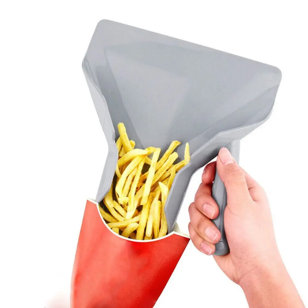 Household Right Handle Food-grade Plastic Potato Chip Serving Scooper Kitchen Utensils French Fry Bagger Popcorn Scoop