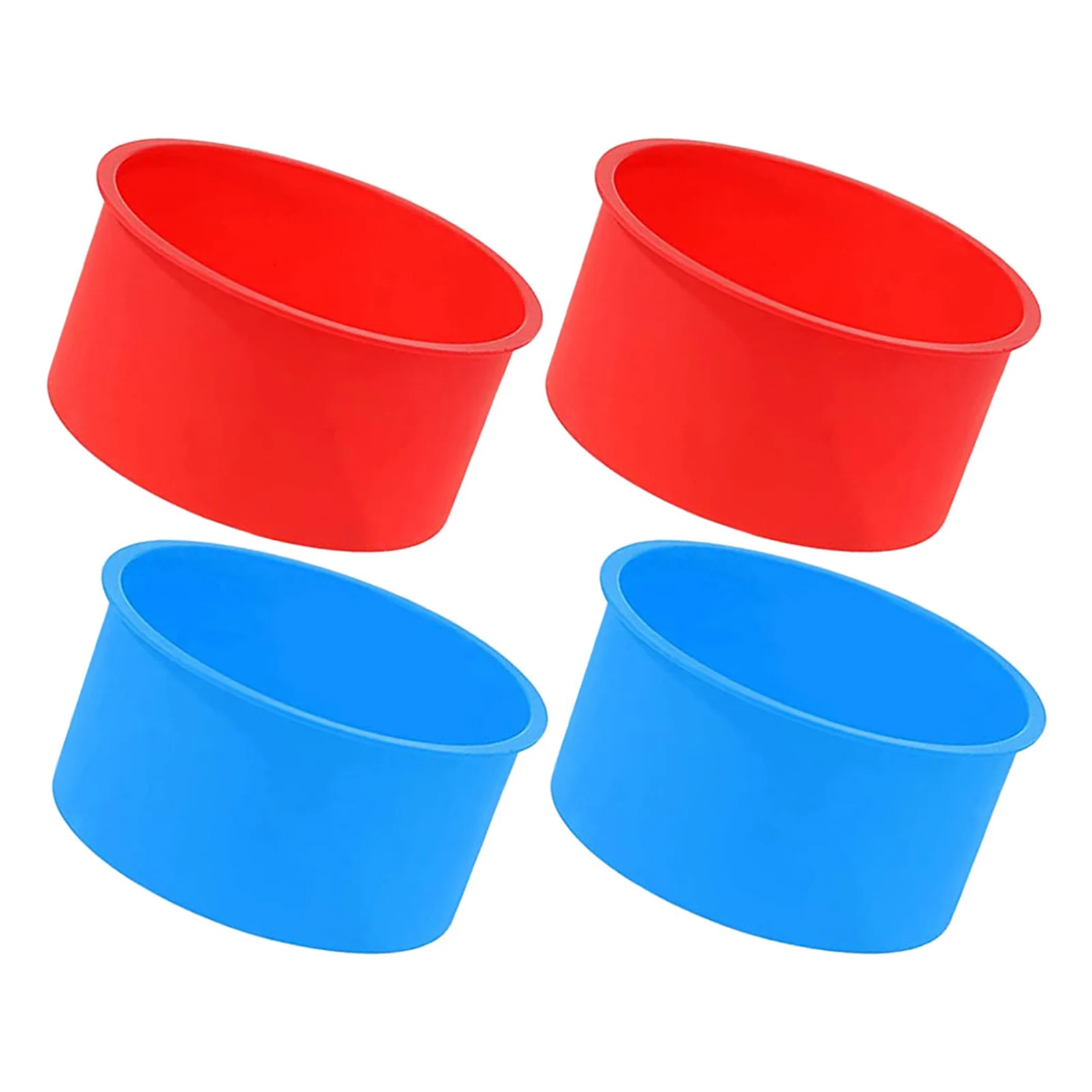 

4pcs Silicone Cake Molds Non-Stick Baking Pan For Oven Microwave Diy Cake Making Mousse Cheesecake Mold Kitchen Bakeware