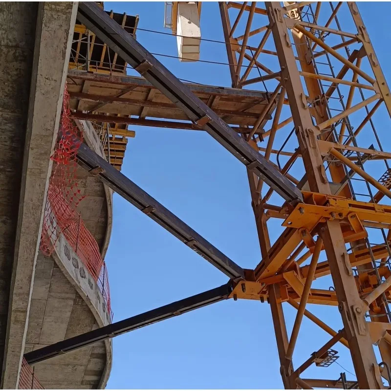 Tower Crane Spare Part About Mast Section Anchor Frame Climbing Frame and Embedded Legs  Building