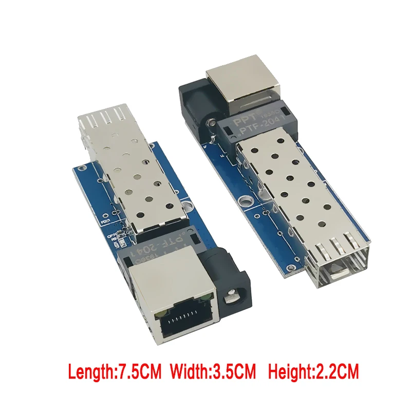 Convertitore multimediale Sfp Gigabit Mini10/100/1000Mbps Switch Ethernet in fibra ottica 1SFP1E 1F1E