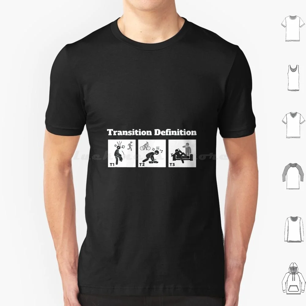 

Triathlon Transition Definition Funny Graphic T Shirt Big Size 100% Cotton Triathlon Transition Definition Funny
