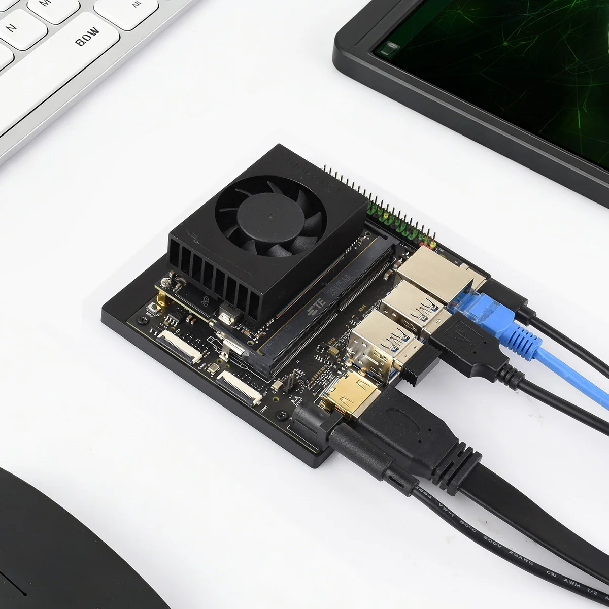 Waveshare Jetson Orin Nano NX Super Base Board HDM Version Based on Jetson Orin Nano NX AI Module Machine Vision AI Recognition
