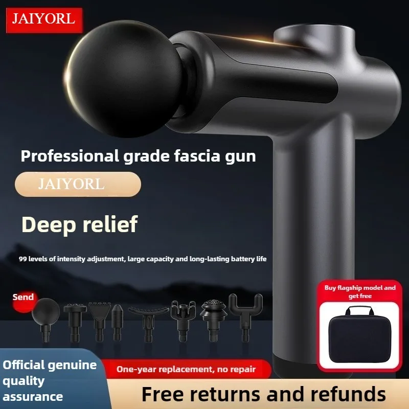 

Deep Tissue Massage Gun Upgrade 99 Speed Back Massager with 8 Massages Heads & Silent Brush Motor Percussion for Quiet Electric