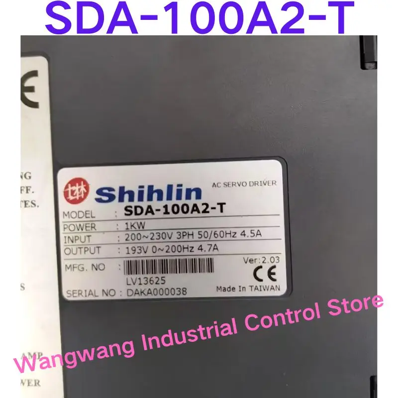 Second-hand test OK ，Servo Drive SDA-100A2-T 1kw