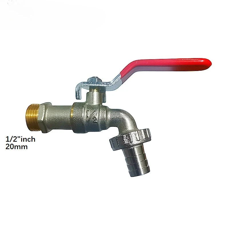 

1/2 "x3/4" Gardening Brass Faucet Copper Ball Belt, Pacifier Outlet Full Copper Faucet