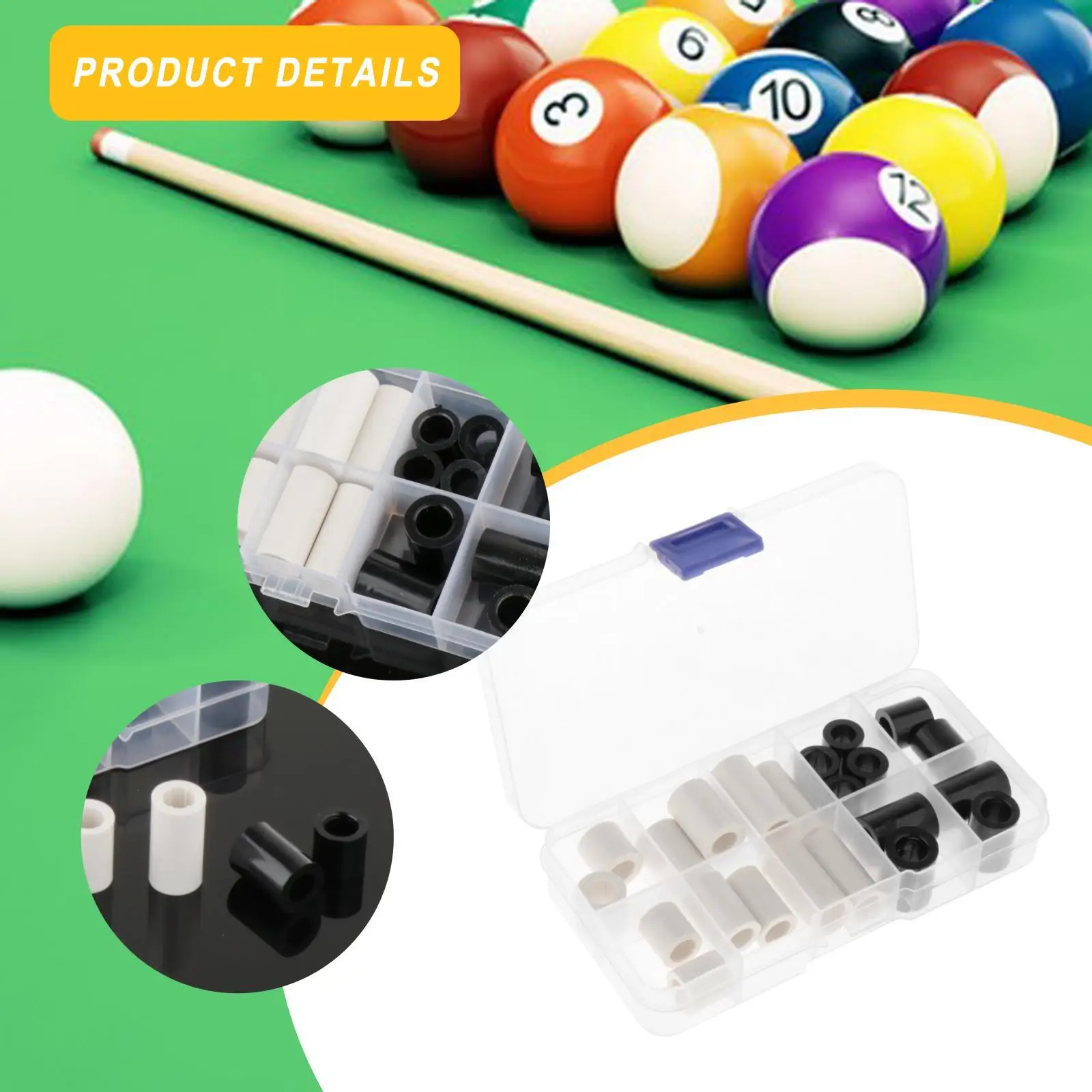 22x embouts de queue de billard bricolage artisanat pointes de bâton de billard robustes