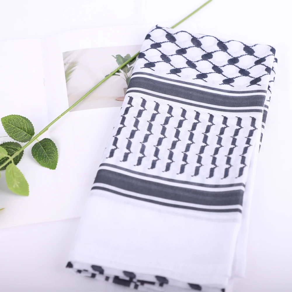 RIMAIRE 2024 nuovo colore della palestina Hijab musulmano Hijab lavorato a maglia per le donne 135*135cm sciarpa quadrata di grandi dimensioni foulard multifunzionale