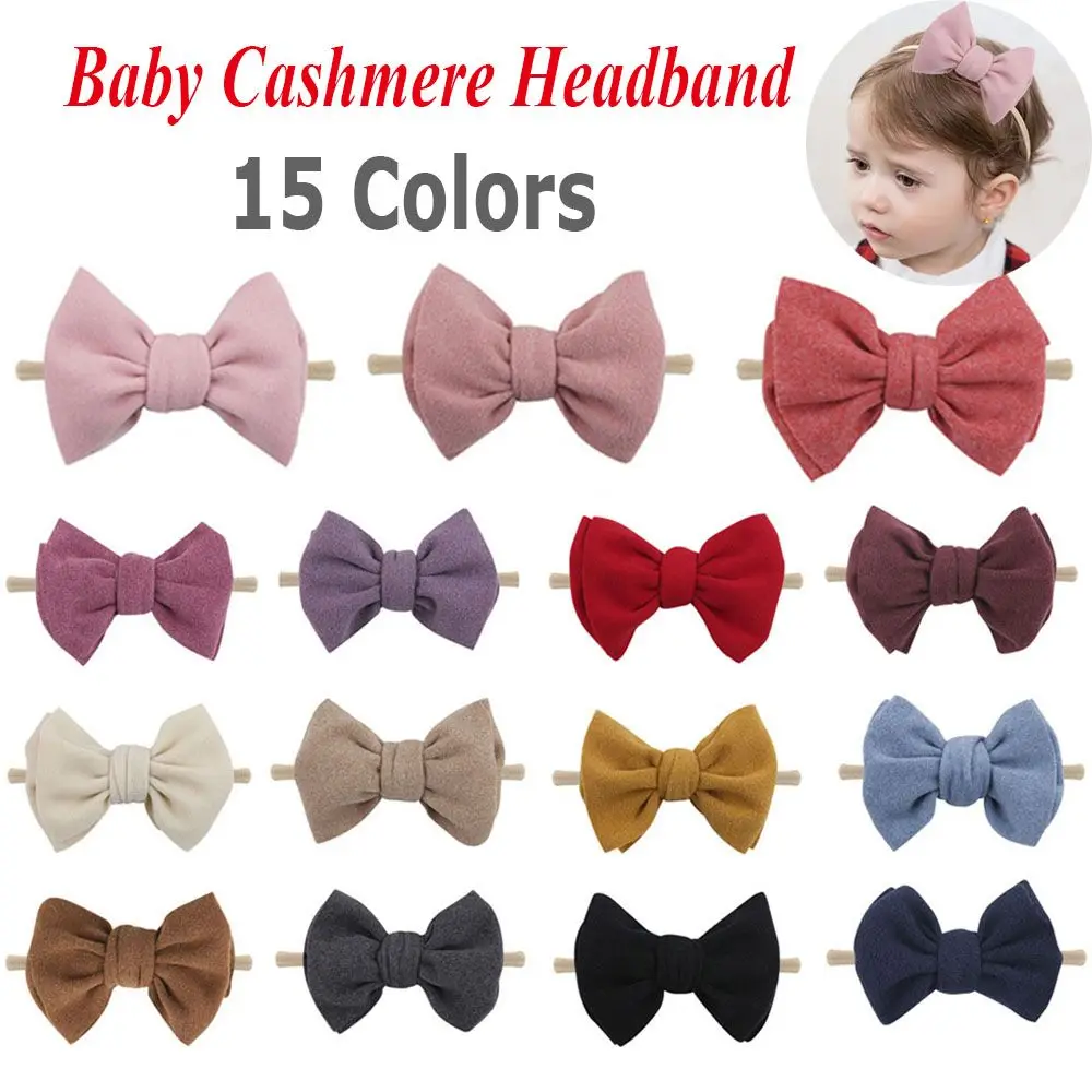 

Colors Soft Headwrap Turban Newborn Baby Girls Hair Accessories Bow Headband Cashmere Headbands Girls Hair Band Baby Headwear