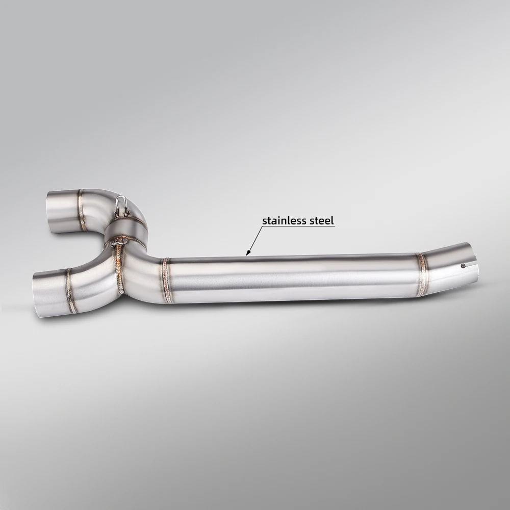 Suitable for FZ6 Yamaha FZ6 Modified Exhaust Double Output Mid Pipe 51mm Slip On Exhaust System 2004-2009 view 2