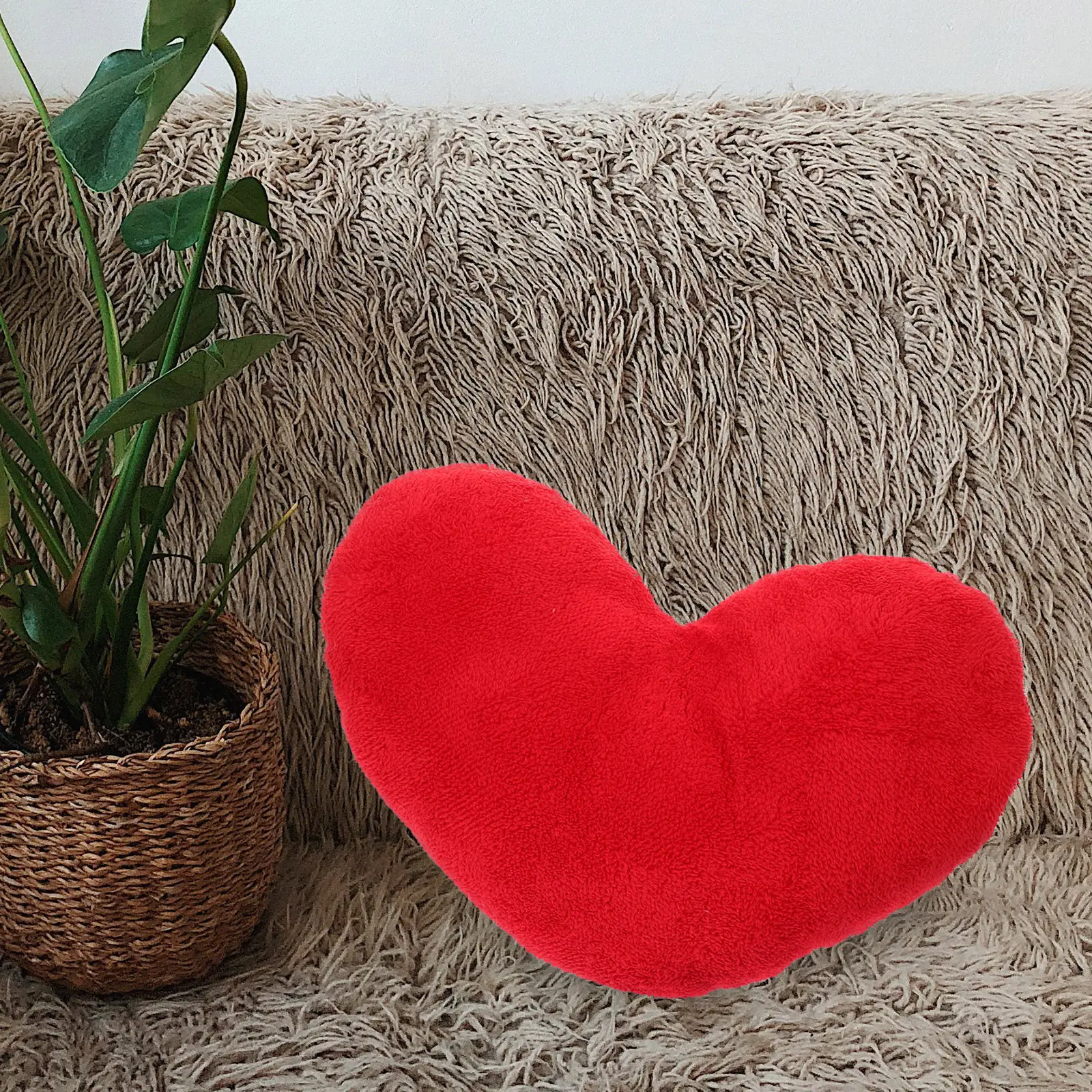 

Heart Pillow Cute Heart Shaped Design Perfect Size Hugging Sleep Throw Pillow Sofa Car Bed Decorative Romantic Home Cushion