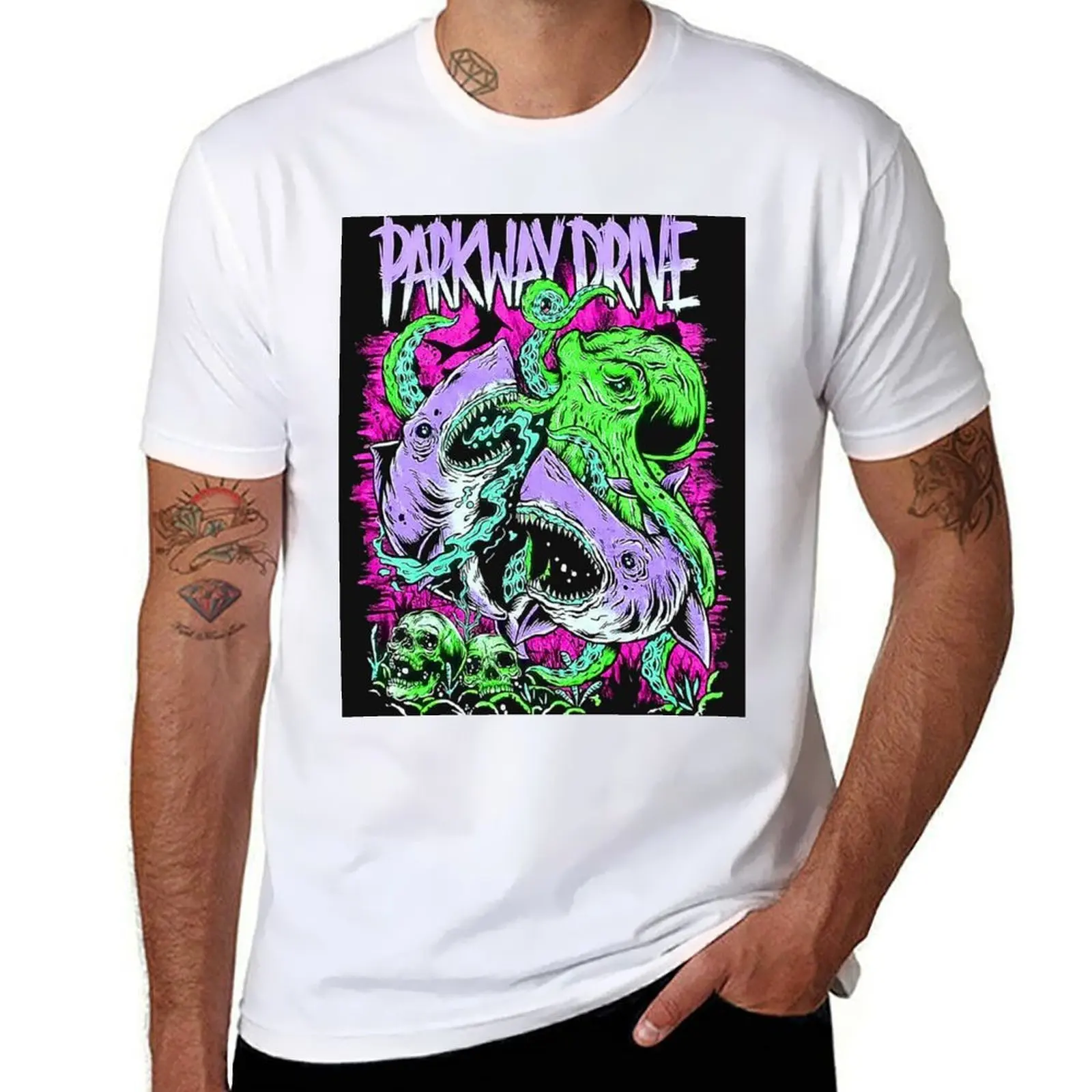 

parkway drive band classic art T-Shirt t shirts for man cotton t shirts for man slim fit T-Shirt