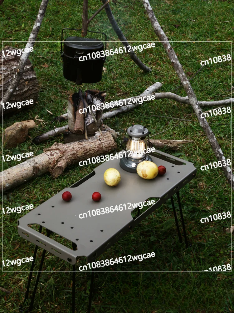 

Outdoor camping portable dining table can be spliced square picnic camping table hand shield folding geometric table