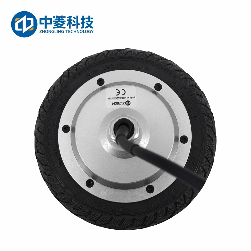 Zhongling Technology 8-inch in-wheel motor 4096-wire high-precision one-to-two servo driver set internal encoder
