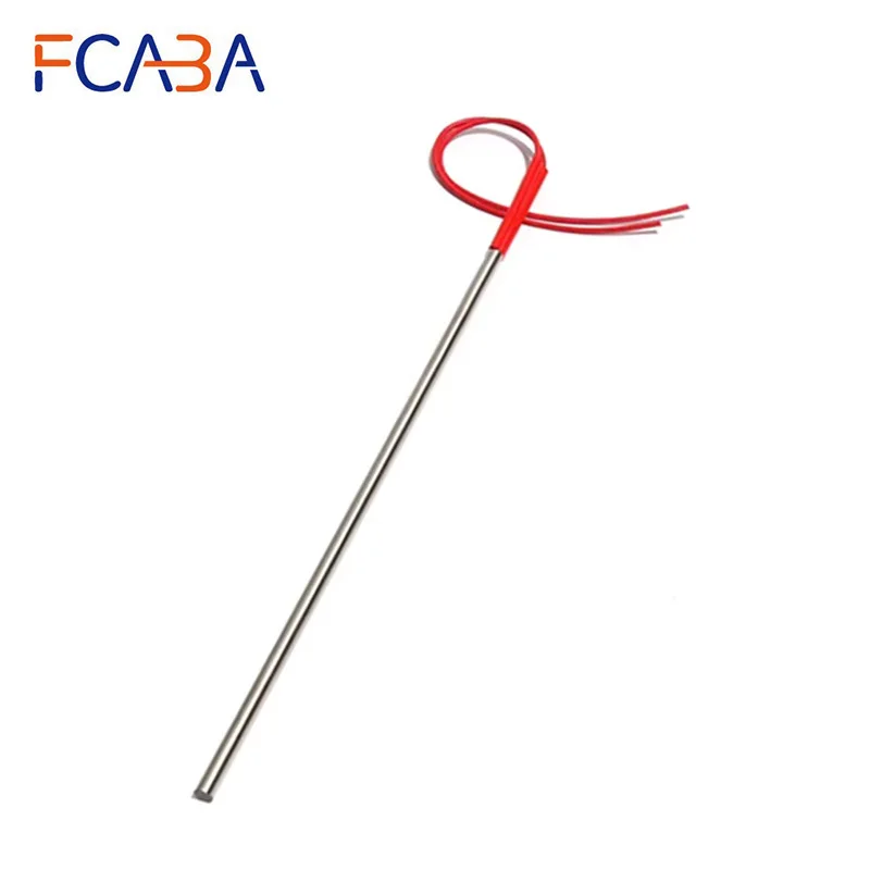 FCABA 10PCS 6mm 265~300mm 201SUS Cartridge Heater 110V/220V/380V Cylindrical Tube 400W/420W/430W/450W Electric Heating Element