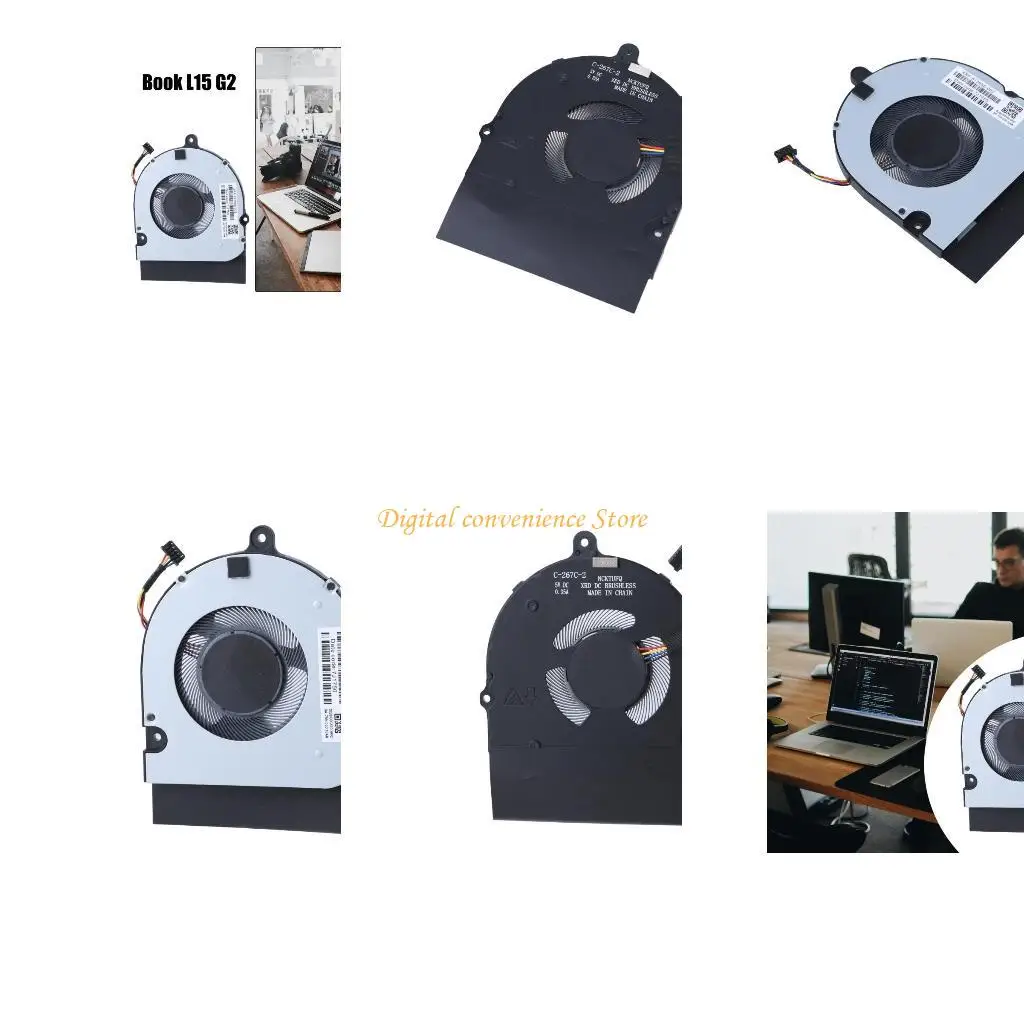 

97QA CPU Cooling Fan CPU Coolers for ThinkBook L15 Laptops Efficient Heat Dissipation CPU Coolers Radiators Heatsink