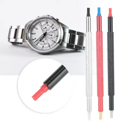 7404 Double Head Watch Hand Setting Fitting Presser Pusher Tool Stainless Steel Watch Hands Pressing Repair Tool for Watchmaker